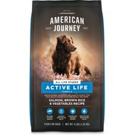 American Journey Active Life Formula Salmon, Brown Rice & Vegetables Recipe Dry Dog Food, 4-lb bag