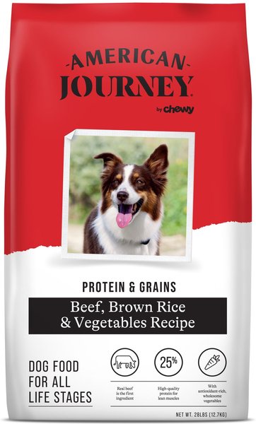 American Journey Active Life Formula Beef, Brown Rice & Vegetables Recipe Dry Dog Food, 28-lb bag slide 1 of 8