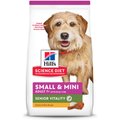 Hill's Science Diet Adult 7+ Senior Vitality Small & Mini Chicken & Rice Recipe Dry Dog Food, 12.5-lb bag