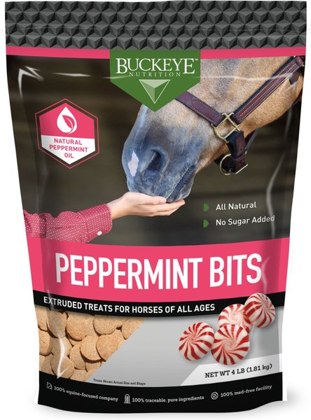 Buckeye Nutrition All-Natural Peppermint Horse Treats, 4-lb bag slide 1 of 6