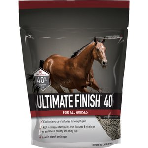 Buckeye Nutrition Ultimate Finish 40 Weight Gain Pellets Horse Supplement, 20-lb soft pack