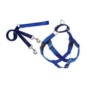 2 Hounds Design Freedom No Pull Nylon Dog Harness & Leash, Royal Blue, Medium: 22 to 28-in chest, 1-in wide
