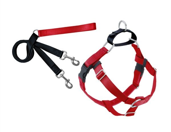 2 Hounds Design Freedom No Pull Nylon Dog Harness & Leash, Red, Medium: 22 to 28-in chest, 1-in wide slide 1 of 5