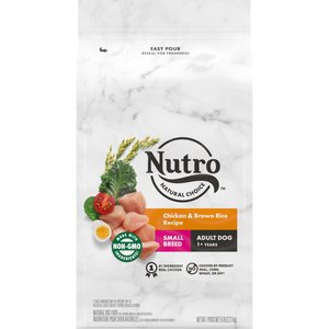 Nutro Natural Choice Small Breed Adult Chicken & Brown Rice Recipe Dry Dog Food, 5-lb bag