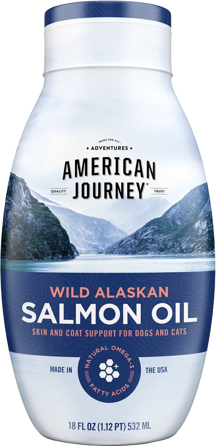 AMERICAN JOURNEY Wild Alaskan Salmon Oil Liquid Dog & Cat Supplement