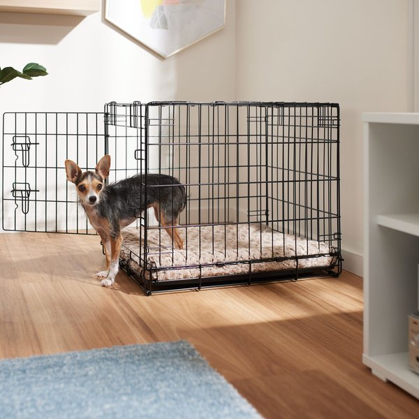 Frisco Heavy Duty Fold & Carry Single Door Collapsible Wire Dog Crate, 24 inch slide 1 of 9