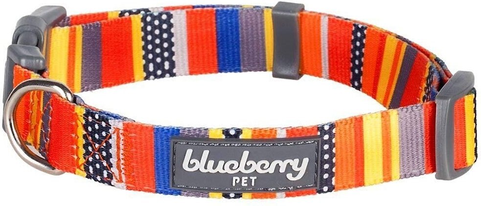 X-Small Blueberry Pet Nautical Flags Inspired Designer Basic Dog Collar Adjustable Collars for Dogs Neck 7.5-10