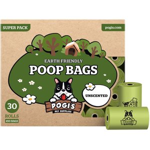Pogi's Pet Supplies Poop Bags, Unscented, 450 count