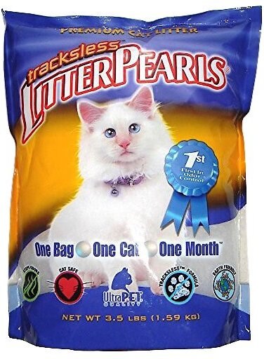 Litter Pearls Tracksless Unscented Non-Clumping Crystal Cat Litter, 3.5-lb bag slide 1 of 6