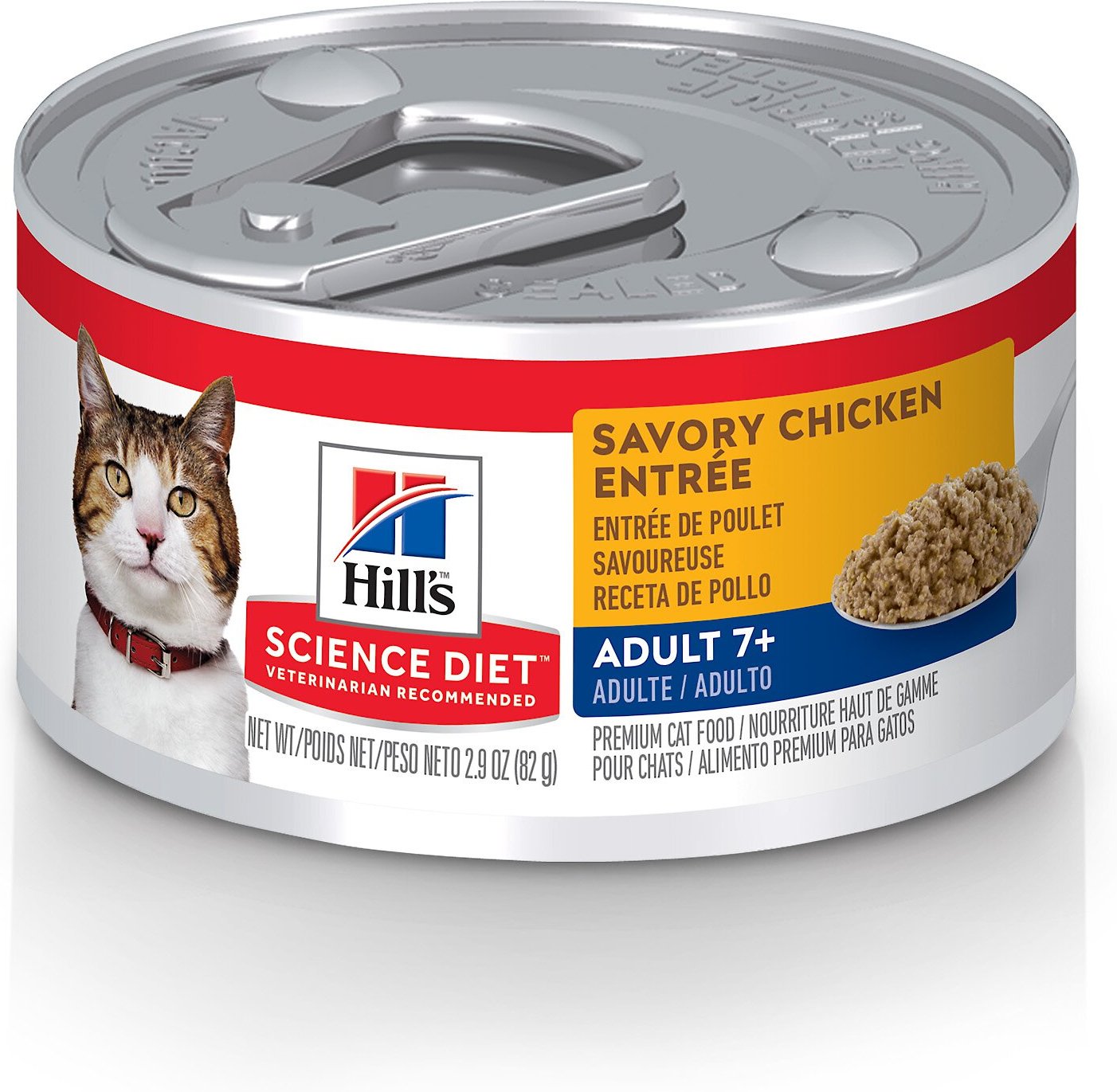 HILL'S SCIENCE DIET Adult 7+ Savory Chicken Entree Canned Cat Food, 2.9