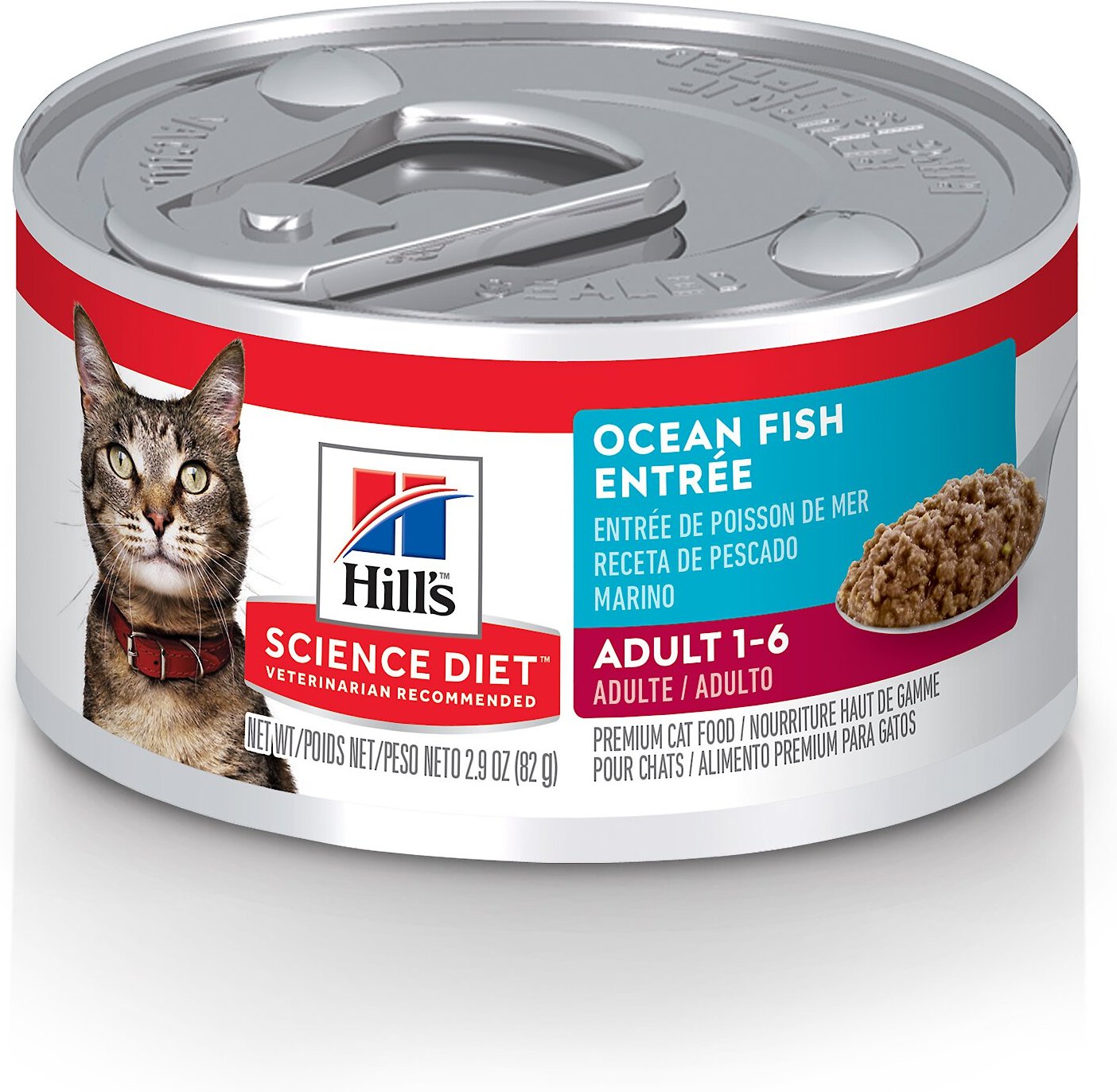 HILL'S SCIENCE DIET Adult Ocean Fish Entree Canned Cat Food, 2.9oz