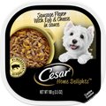 Cesar Home Delights Sausage Flavor with Egg & Cheese in Gravy Dog Food Trays, 3.5-oz, case of 24