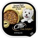 Cesar Home Delights Sausage Flavor with Egg & Cheese in Gravy Dog Food Trays, 3.5-oz, case of 24