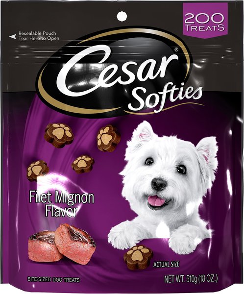 Cesar Softies Filet Mignon Dog Treats, 18-oz bag slide 1 of 9
