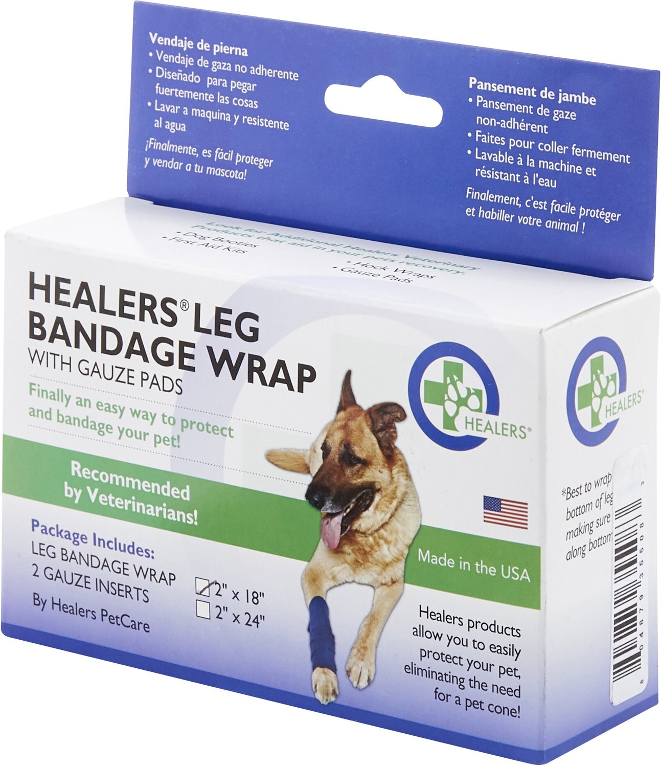 HEALERS Dog Leg Bandage Wrap \u0026 Gauze 