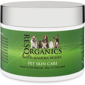 ResQ Organics Skin Treatment with Manuka Honey Dog & Cat Skin Care, 4-oz jar