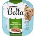 Purina Bella Small Breed Chicken & Smoked Bacon Flavors Dog Food Trays, 3.5-oz, case of 12