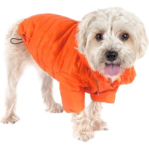 Pet Life Lightweight Sporty Avalanche Dog Coat, Orange, X-Small