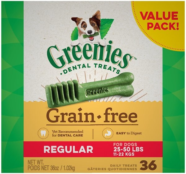 Greenies Grain-Free Regular Dental Dog Treats, 36 count slide 1 of 10