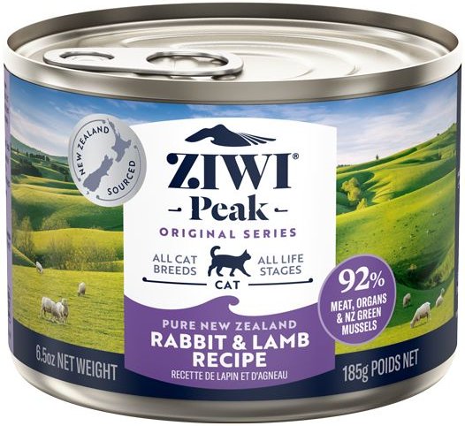 Ziwi Peak Rabbit & Lamb Recipe Canned Cat Food, 6.5-oz, case of 12 slide 1 of 6