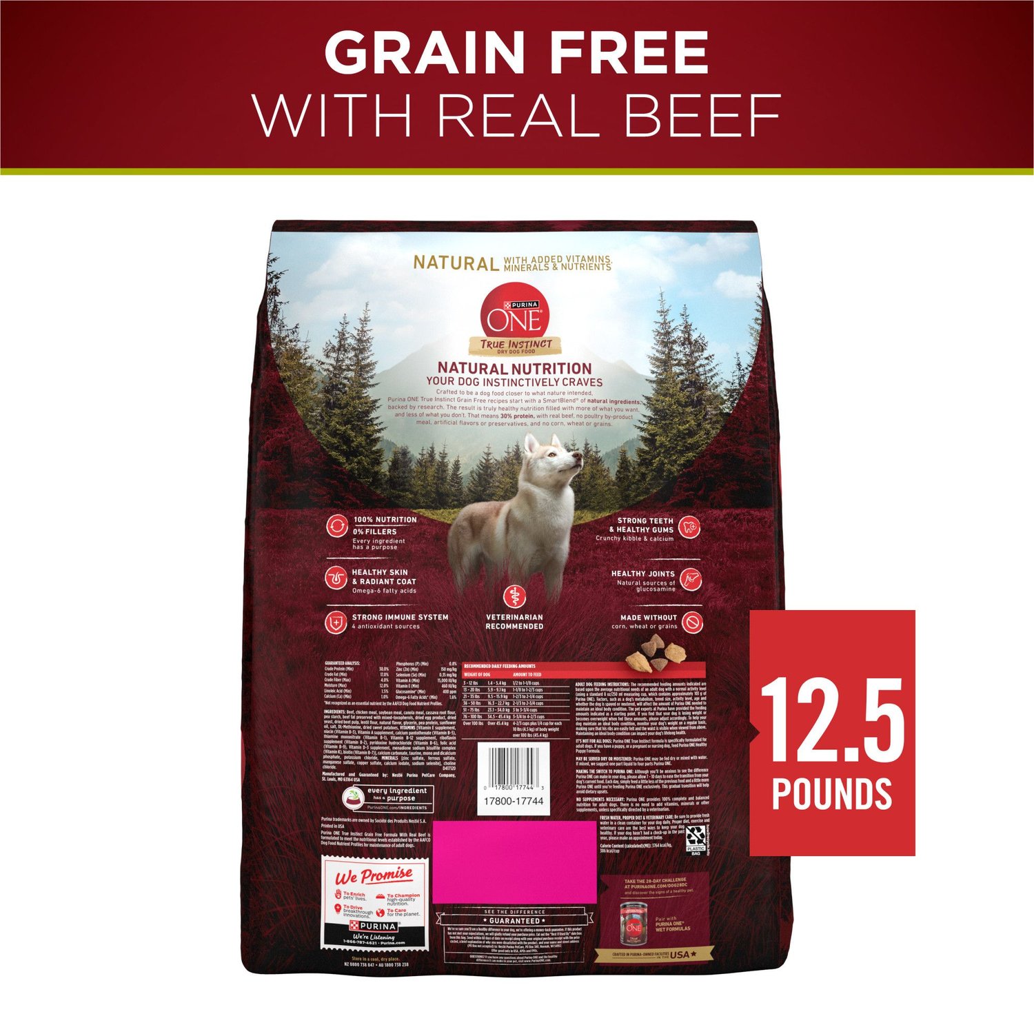 Purina ONE SmartBlend True Instinct with Real Beef & Sweet ...