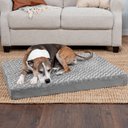FurHaven NAP Ultra Plush Orthopedic Deluxe Cat & Dog Bed w/Removable Cover, Gray, Large