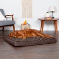 FurHaven NAP Deluxe Memory Foam Pillow Dog Bed w/Removable Cover, Chocolate, Jumbo