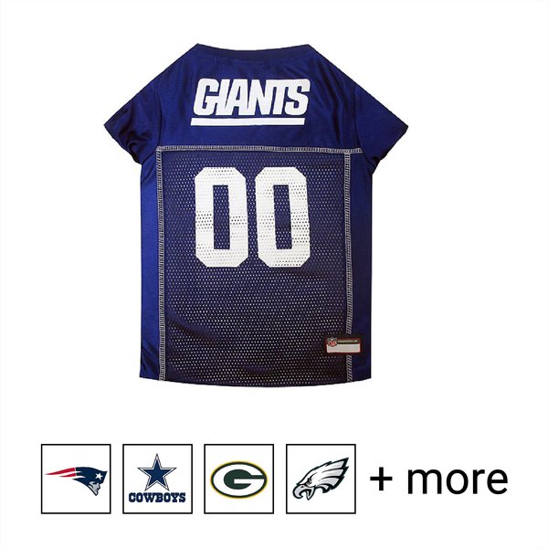 Pets First NFL Dog & Cat Mesh Jersey, New York Giants, Small slide 1 of 10