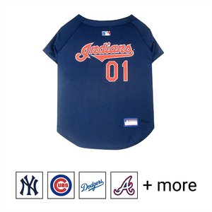 Pets First MLB Dog & Cat Jersey, Cleveland Indians, Small