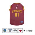 Pets First NBA Dog & Cat Mesh Jersey, Cleveland Cavaliers, Small