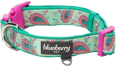 Blueberry Pet Paisley Print Polyester Dog Collar, slide 1 of 1
