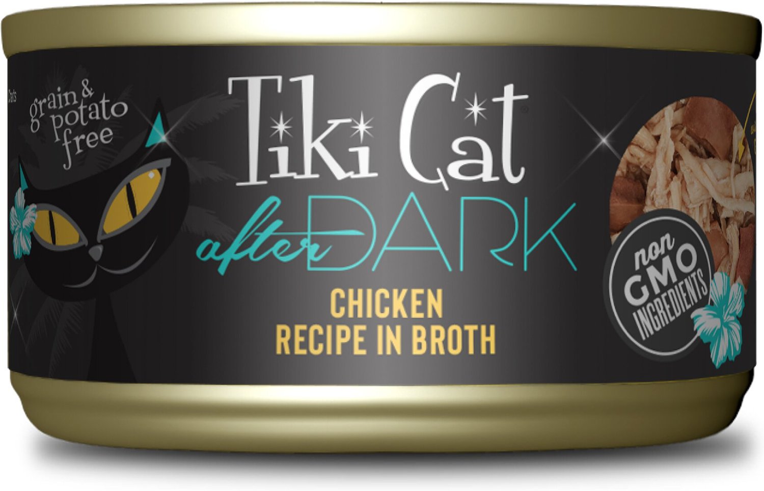 Tiki Cat After Dark Chicken Canned Cat Food, 2.8oz, case of 12
