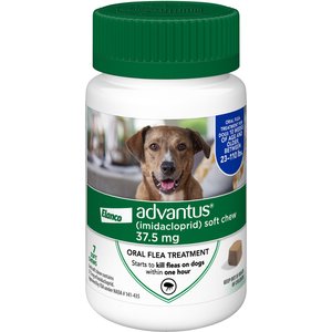Advantus Flea Oral Treatment for Dogs, 23-110 lbs, 7 Soft Chews