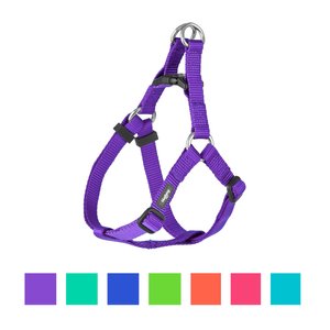 Blueberry Pet Classic Solid Nylon Step In Back Clip Dog Harness, Dark Orchid, Small: 16.5 to 21.5-in chest