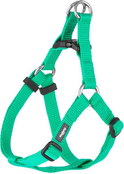 Blueberry Pet Classic Solid Nylon Step In Back Clip Dog Harness, Emerald, Small: 16.5 to 21.5-in chest slide 1 of 8