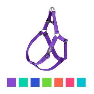Blueberry Pet Classic Solid Nylon Step In Back Clip Dog Harness, Dark Orchid, Large: 26 to 39-in chest