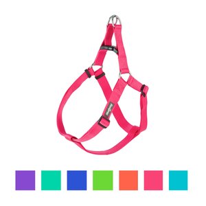Blueberry Pet Classic Solid Nylon Step In Back Clip Dog Harness, French Pink, Large: 26 to 39-in chest