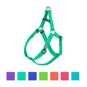 Blueberry Pet Classic Solid Nylon Step In Back Clip Dog Harness, Emerald, Large: 26 to 39-in chest