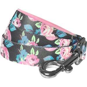 Blueberry Pet Floral Prints Polyester Dog Leash, Rose, Large: 4-ft long, 1-in wide