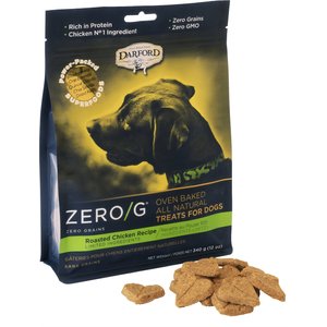 Darford Zero/G Grain-Free Roasted Chicken Dog Treats, 12-oz bag