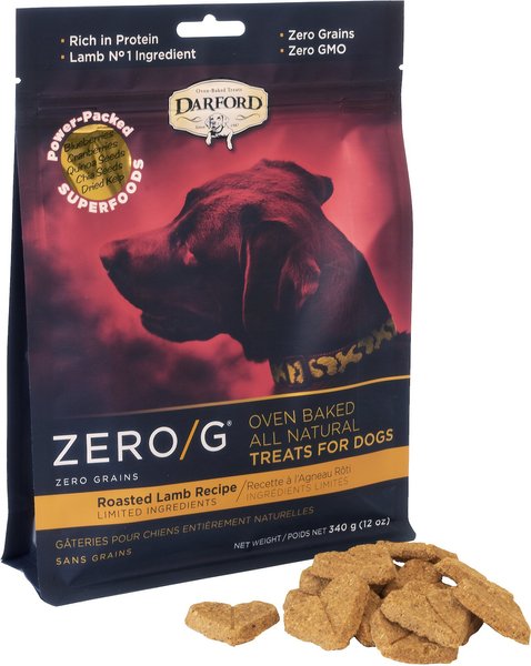 Darford Zero/G Grain-Free Roasted Lamb Dog Treats, 12-oz bag slide 1 of 6