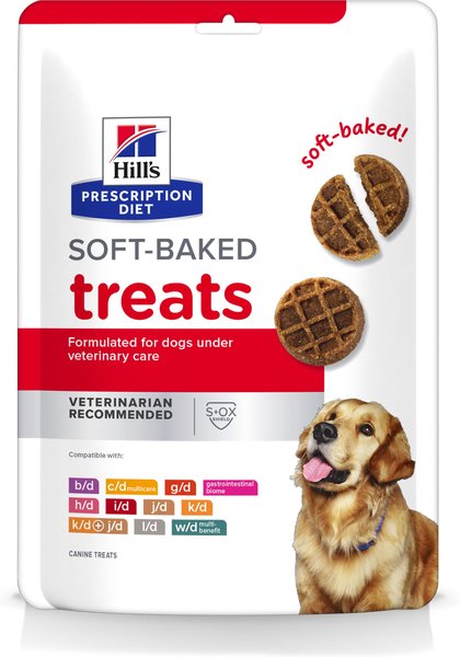 Hill's Prescription Diet Soft Baked Soft & Chewy Dog Treats, 12-oz bag slide 1 of 5