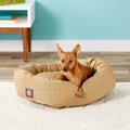 Majestic Pet Bagel Dog Bed, Khaki, 24-in