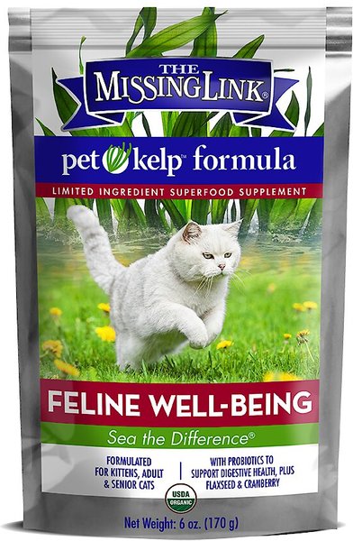 The Missing Link Pet Kelp Feline Well-Being Cat Supplement, 6-oz bag slide 1 of 7