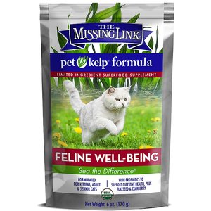 The Missing Link Pet Kelp Feline Well-Being Cat Supplement, 6-oz bag