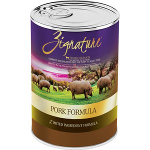 Zignature Pork Limited Ingredient Formula Grain-Free Canned Dog Food, 13-oz, case of 12