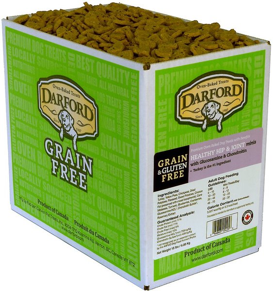Darford Healthy Hip & Joint Grain-Free Mini Dog Treats, 15-lb box slide 1 of 4