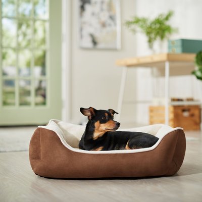 Frisco Rectangular Bolster Cat & Dog Bed, slide 1 of 1