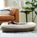 Frisco Round Bolster Cat & Dog Bed, Khaki Green, Large