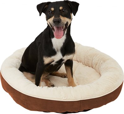 Frisco Round Bolster Cat & Dog Bed, slide 1 of 1
